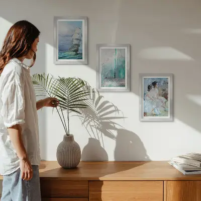 Zidna galerija slika apstraktni portret plesača na brodu