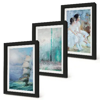 Zidna galerija slika apstraktni portret plesača na brodu