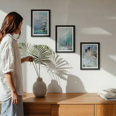 Zidna galerija slika apstraktni portret plesača na brodu