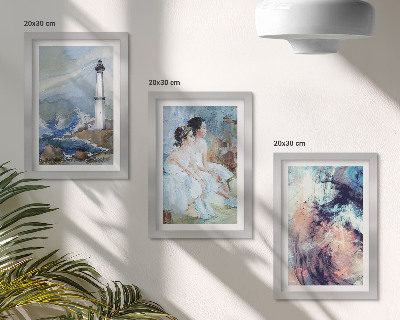 Zidna galerija slika Oslikani apstraktni svjetionik i plesači