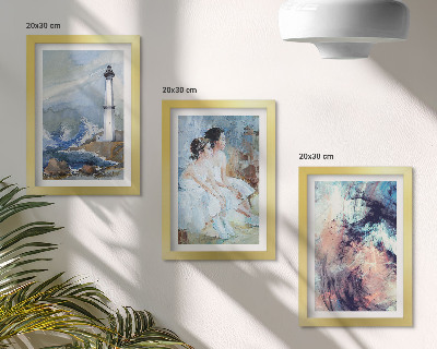Zidna galerija slika Oslikani apstraktni svjetionik i plesači