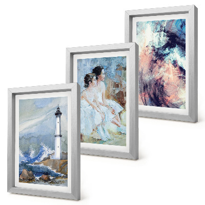 Zidna galerija slika Oslikani apstraktni svjetionik i plesači