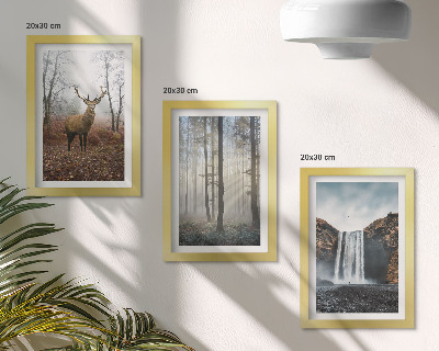 Zidna galerija slika Šumski krajolici divlja priroda jelen