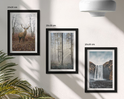 Zidna galerija slika Šumski krajolici divlja priroda jelen