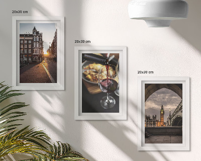 Zidna galerija slika Set slika s gradom, hranom i pogledom na London