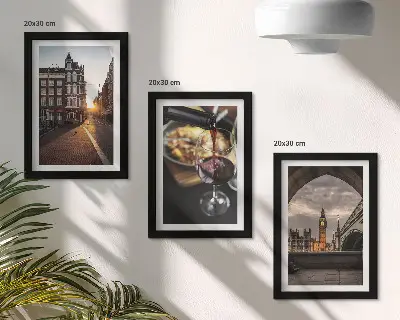 Zidna galerija slika set s motivima grada, hrane i londonskog pogleda