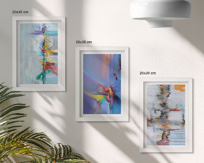 Set 3 slike u okviru Stil slikanja apstraktnih kompozicija