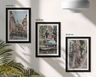 Zidna galerija slika Mirni pogledi na gradske zgrade