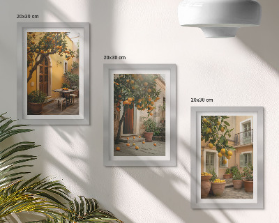 Zidna galerija slika Vrt s citrusima na sunčanom mjestu