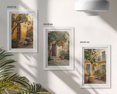 Zidna galerija slika Vrt s citrusima na sunčanom mjestu