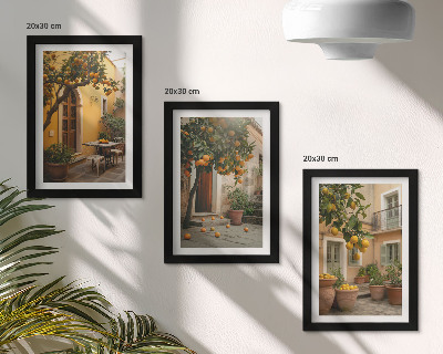 Zidna galerija slika Vrt s citrusima na sunčanom mjestu