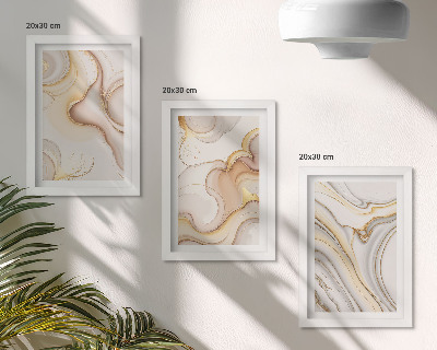 Komplet slika u okviru Linearni apstraktni motivi elegantnog ukrasa