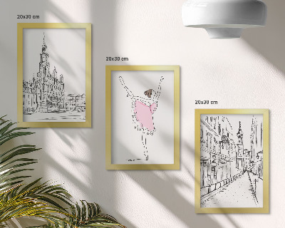 Komplet slika u okviru Elegantne slike plesajućih balerina i arhitekture