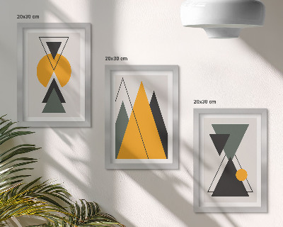 Zidna galerija slika Apstraktni geometrijski oblici