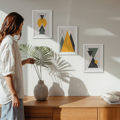 Zidna galerija slika Apstraktni geometrijski oblici
