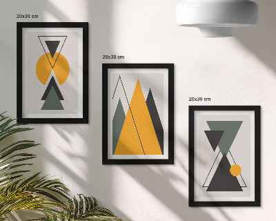 Zidna galerija slika Apstraktni geometrijski oblici