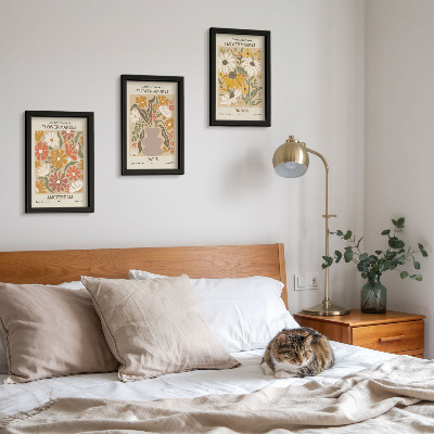 Komplet slika u okviru Cvjetni uzorci iz Amsterdama, Pariza i Londona