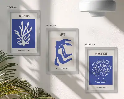 Zidna galerija slika apstraktni umjetnički plakati Henrija Matissea