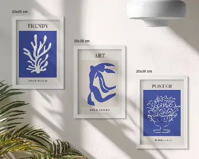 Zidna galerija slika apstraktni umjetnički plakati Henrija Matissea