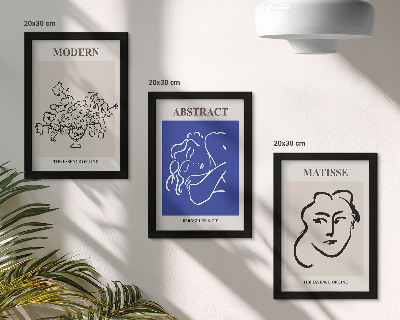 Set 3 slike u okviru Plakati u modernom i apstraktnom stilu Henrija Matissea