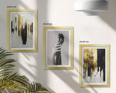Zidna galerija slika apstraktni motiv slikanja s dvije ruke