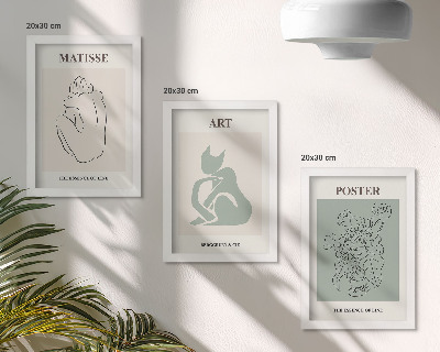 Zidna galerija slika Posteri u bež i zelenoj boji Henrija Matissea