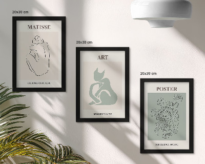 Zidna galerija slika Posteri u bež i zelenoj boji Henrija Matissea