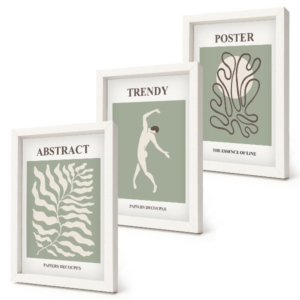 Komplet slika u okviru Biljni uzorci u nijansama zelene, autor Henri Matisse