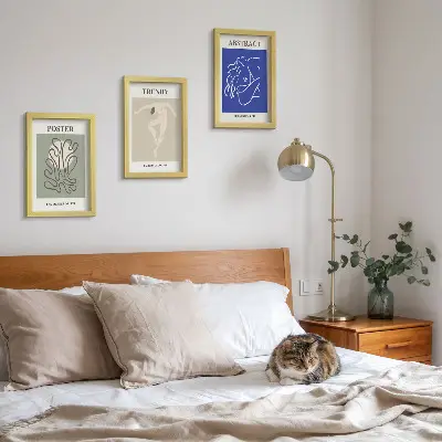 Pastelne ilustracije Henrija Matissea set od 3 slike u okviru
