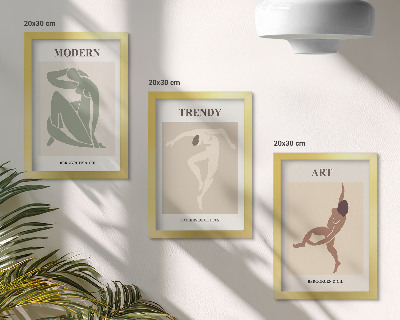 Komplet slika u okviru Elegantni likovi u minimalističkim nijansama
