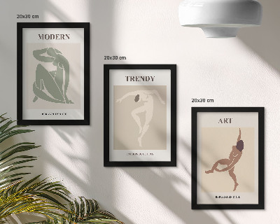 Komplet slika u okviru Elegantni likovi u minimalističkim nijansama