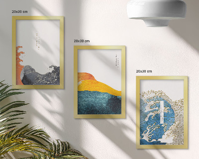 Zidna galerija slika Valovi u japanskom grafičkom stilu