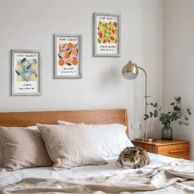 Zidna galerija slika s motivima limuna, naranči i jagoda