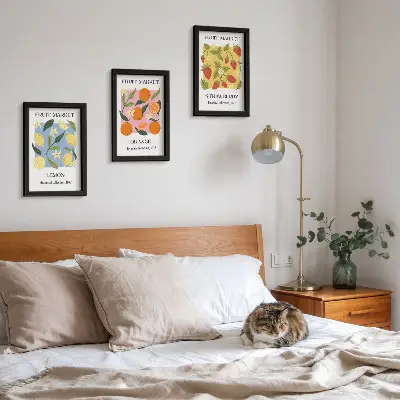 Zidna galerija slika s motivima limuna, naranči i jagoda