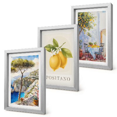 Komplet slika u okviru Pogled na Positano s limunima okupanim suncem
