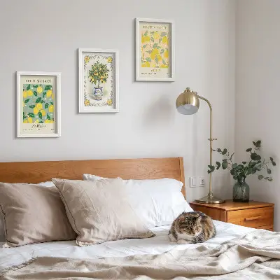 Talijanski posteri s motivima citrusa i voća set od 3 slike u okviru