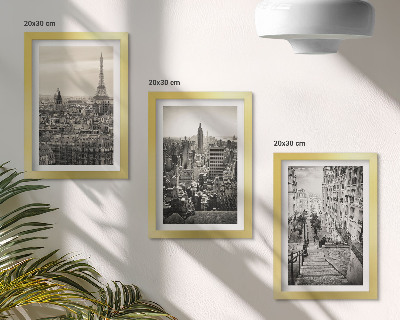 Komplet slika u okviru Pogled na grad Pariz, New York i šarmantne stepenice
