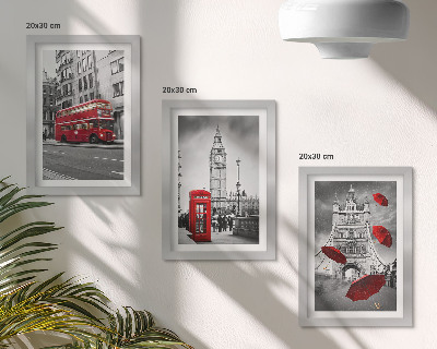Komplet slika u okviru Crveni detalji i poznate londonske zgrade