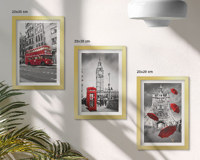 Komplet slika u okviru Crveni detalji i poznate londonske zgrade