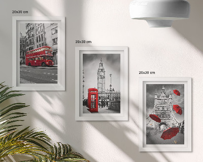 Komplet slika u okviru Crveni detalji i poznate londonske zgrade