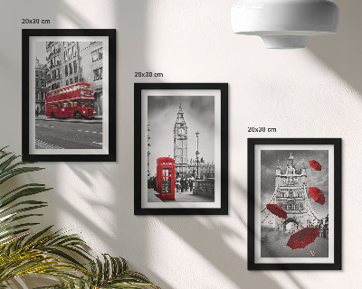 Komplet slika u okviru Crveni detalji i poznate londonske zgrade