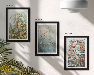 Zidna galerija slika Tropske biljke i šarene ptice u prirodi