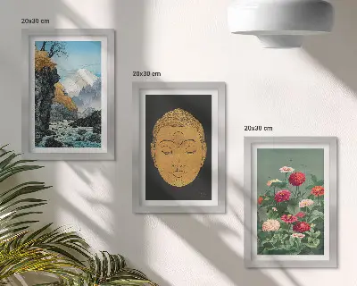 Komplet slika u okviru motivi japanske prirode i kulture