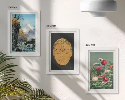 Komplet slika u okviru motivi japanske prirode i kulture