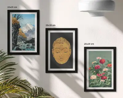 Komplet slika u okviru motivi japanske prirode i kulture