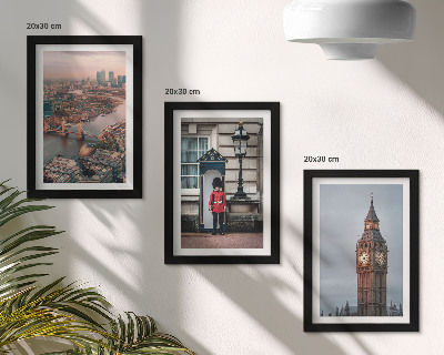 Zidna galerija slika Pogled na London s mostom i čuvarom Big Bena