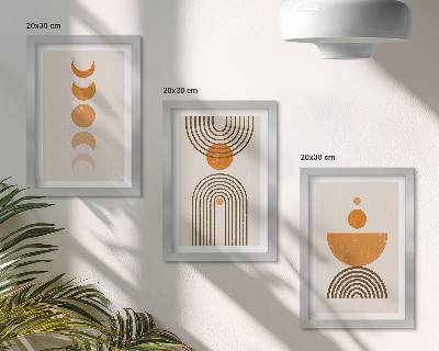 Zidna galerija slika Boho minimalistički dekorativni dizajn