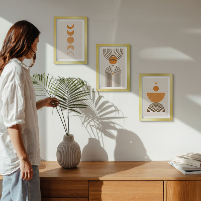 Zidna galerija slika Boho minimalistički dekorativni dizajn