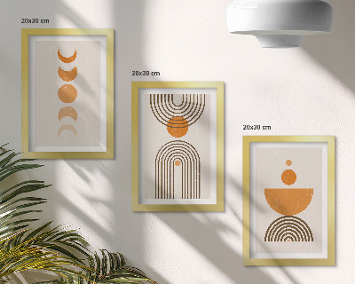 Zidna galerija slika Boho minimalistički dekorativni dizajn