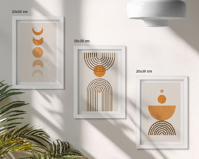 Zidna galerija slika Boho minimalistički dekorativni dizajn